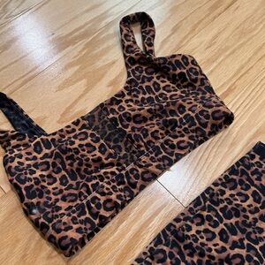 Wild Leopard Print Bra